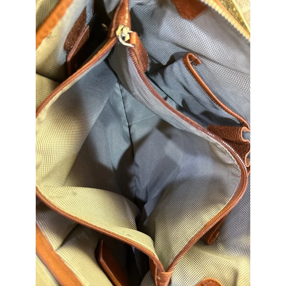 >>FIRM PRICE<< Vintage Spikes & Sparrow Brown Leather Laptop Bag EUC